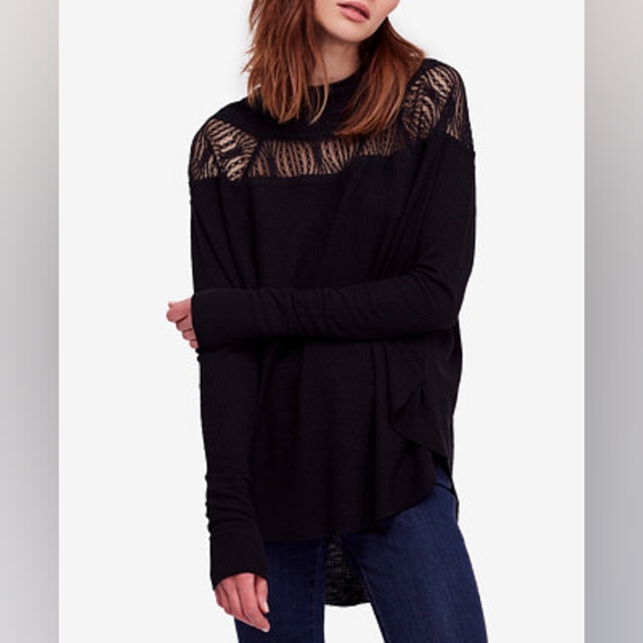 Free People Tops - Free People Thermal Top Size Small Black